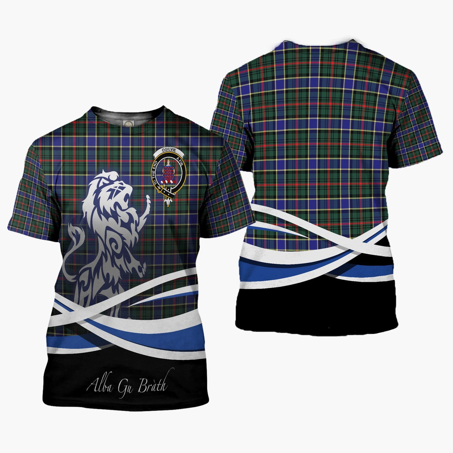Printivon Ogilvie Clan Crest Alba Gu Brath T Shirt Scotland Gift