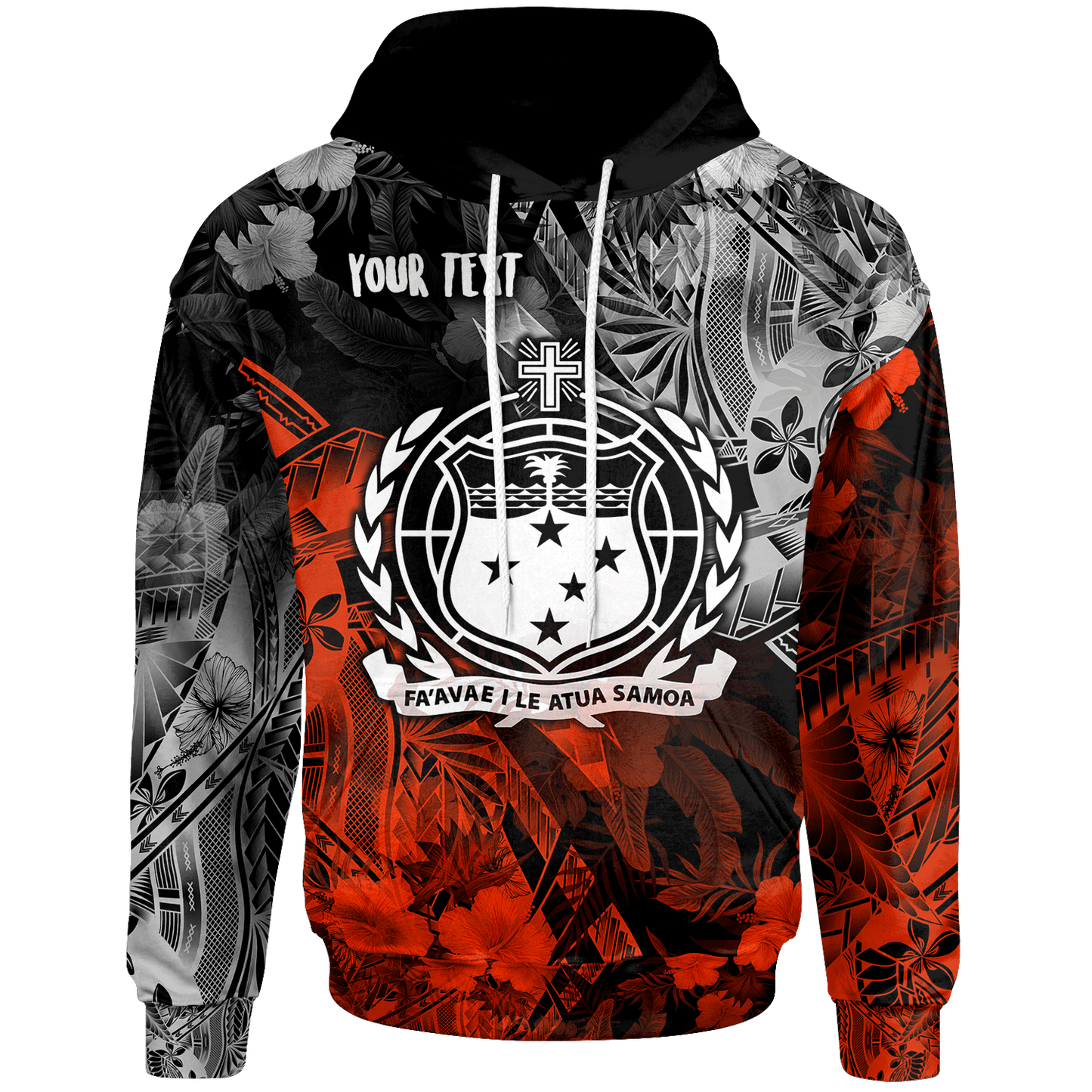 Samoa Polynesian Personalised Hoodie Vintage Polynesian Style