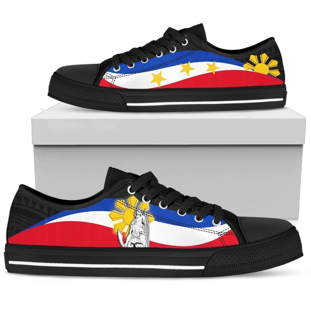 Philippines Low Top Shoes - King Lapu - Lapu Polynesian Pattern