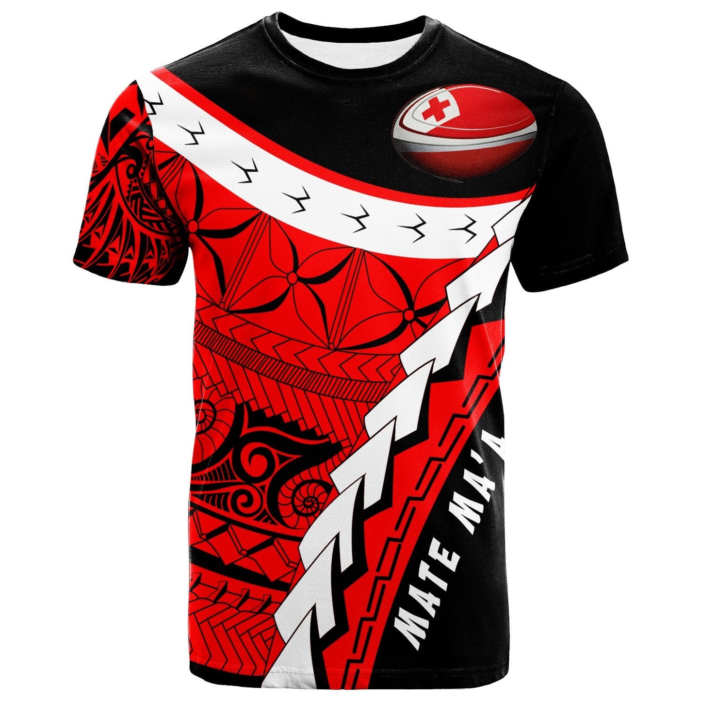 Tonga T - Shirt - Tonga Rugby Mate Ma'A Pride Shirt