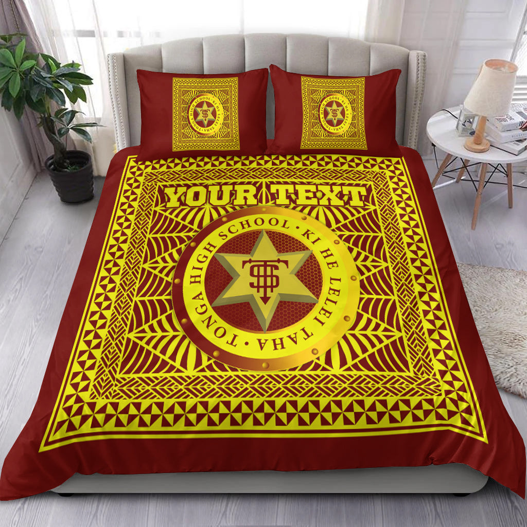 (Custom Personalised) Tonga High School Bedding Set Tonga Pattern