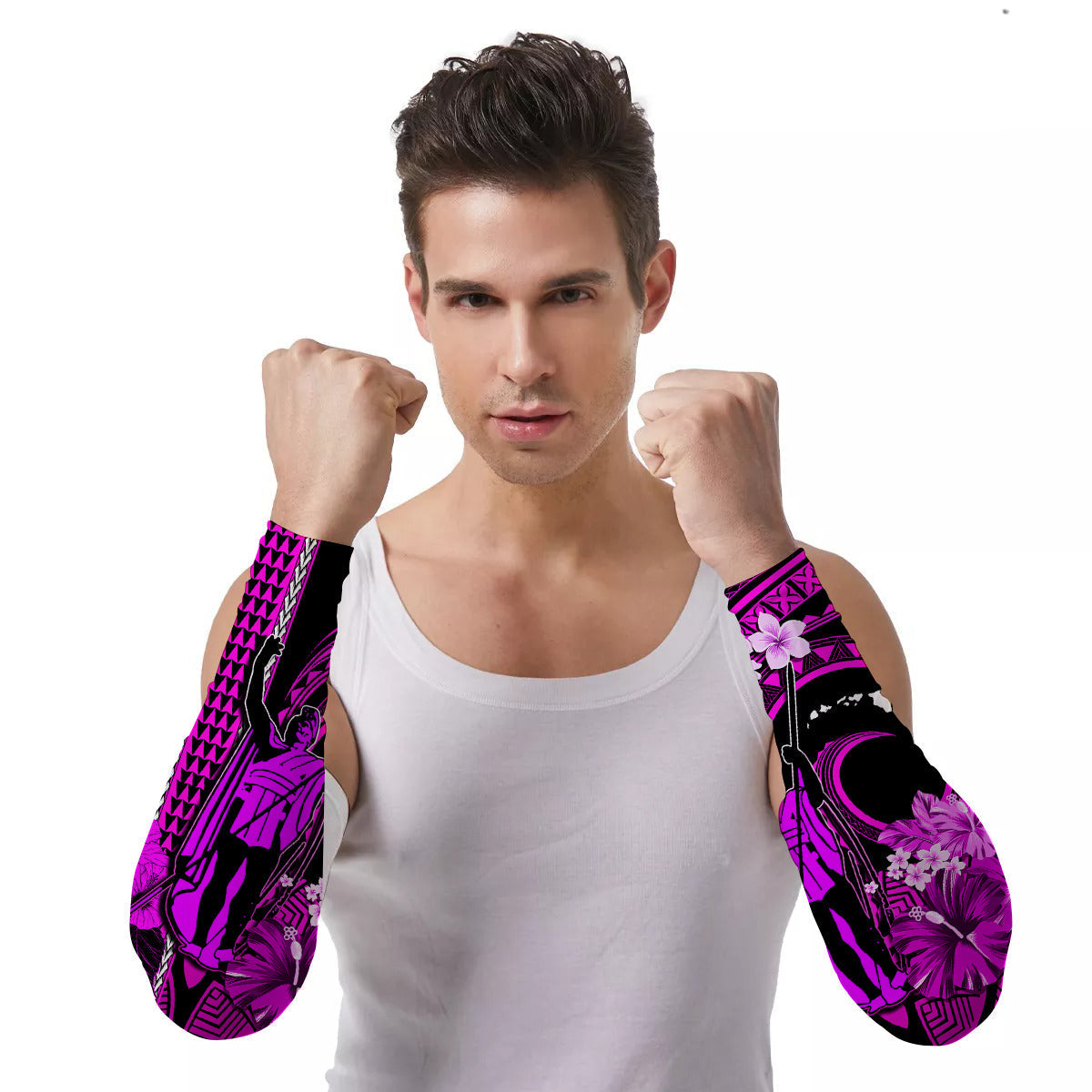 Arm Sleeves (Set of Two) Hawaii King Kamehameha Ver.02