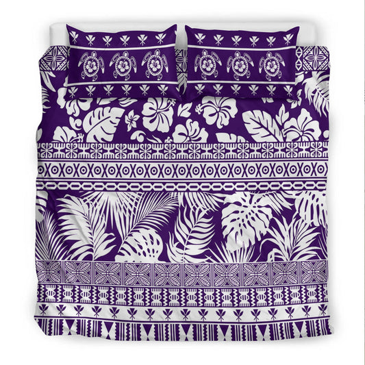 Hawaii Bedding Set Pattern Version Unique Purple