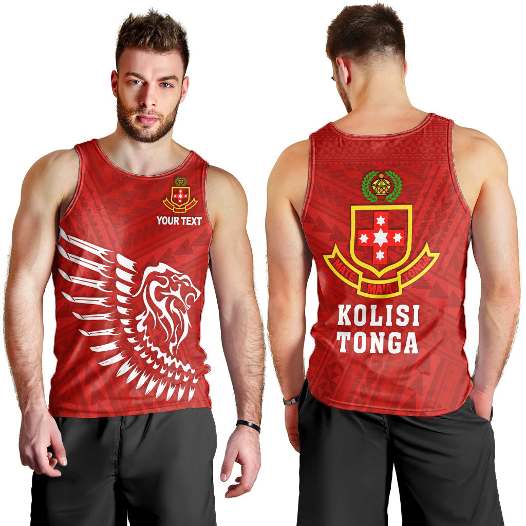 Custom Personalised Lion Kolisi Tonga Men Tank Top Atele