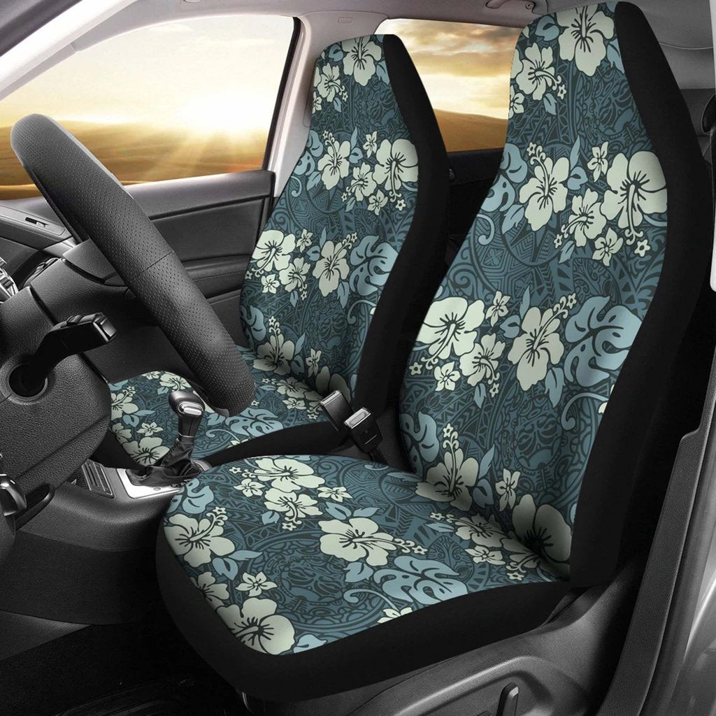 Hawaii Hibiscus Pattern Car Seat Covers 07