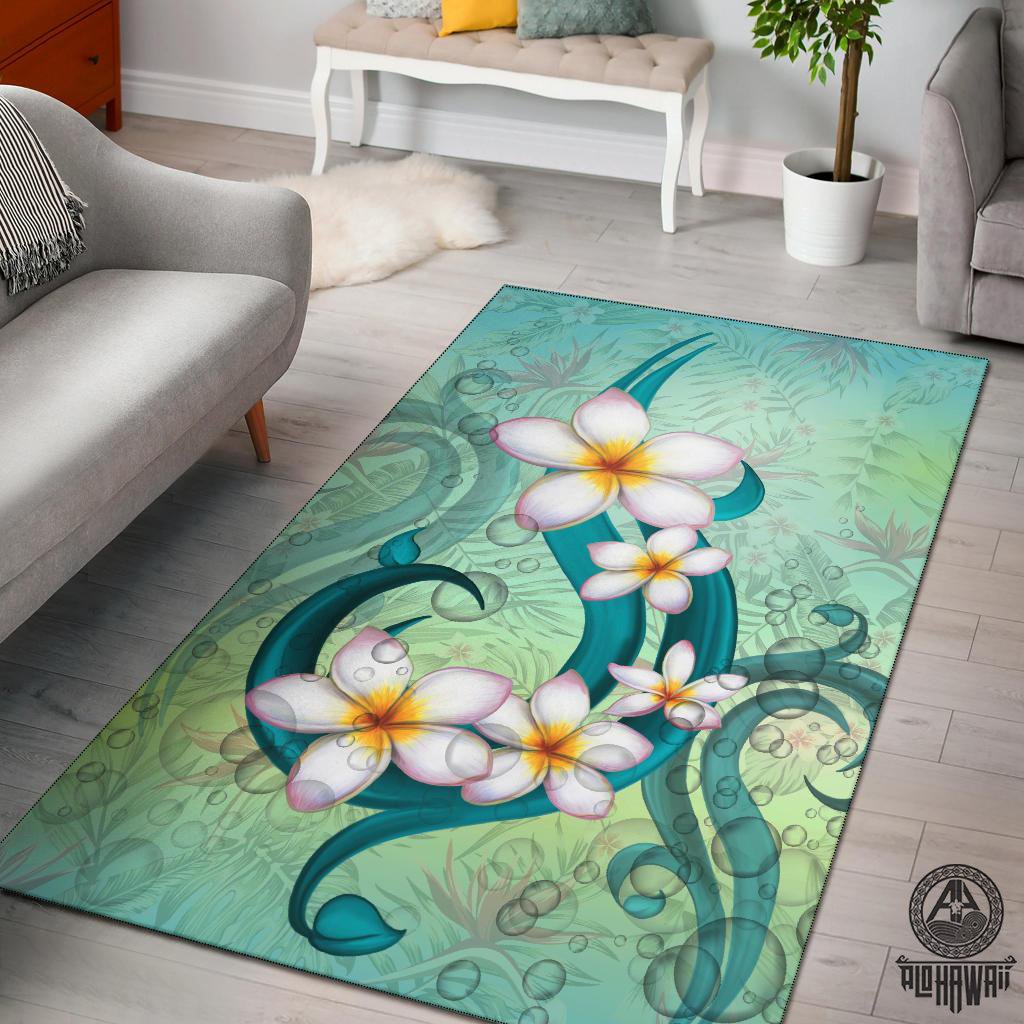 Hawaii Plumeria Area Rug