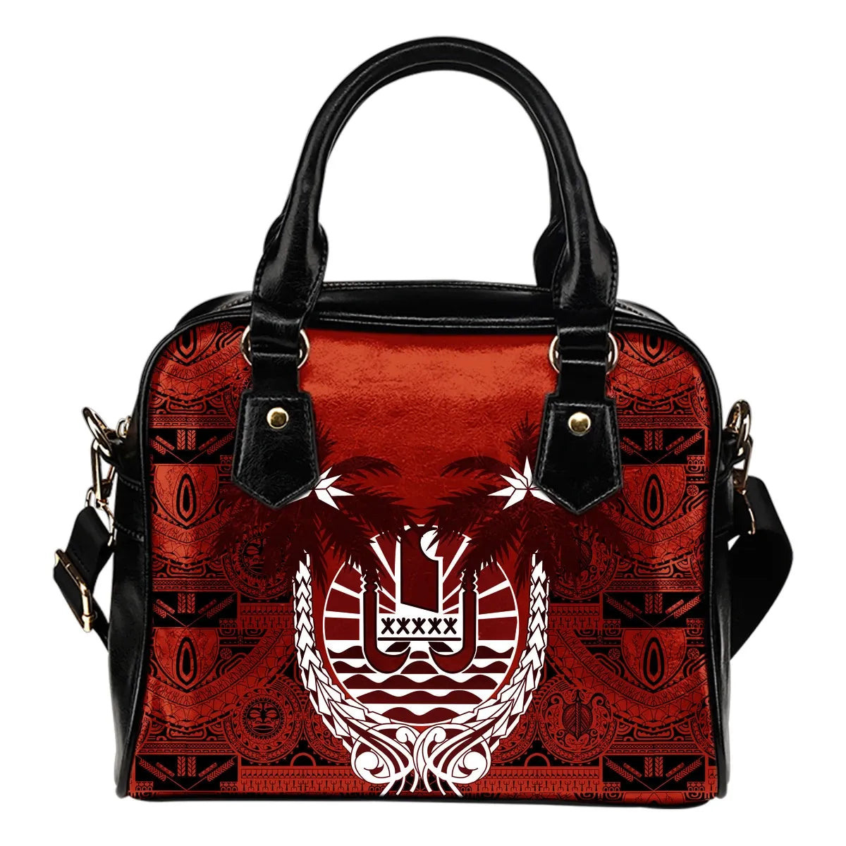 Tahiti Polynesian Coconut Shoulder Handbag