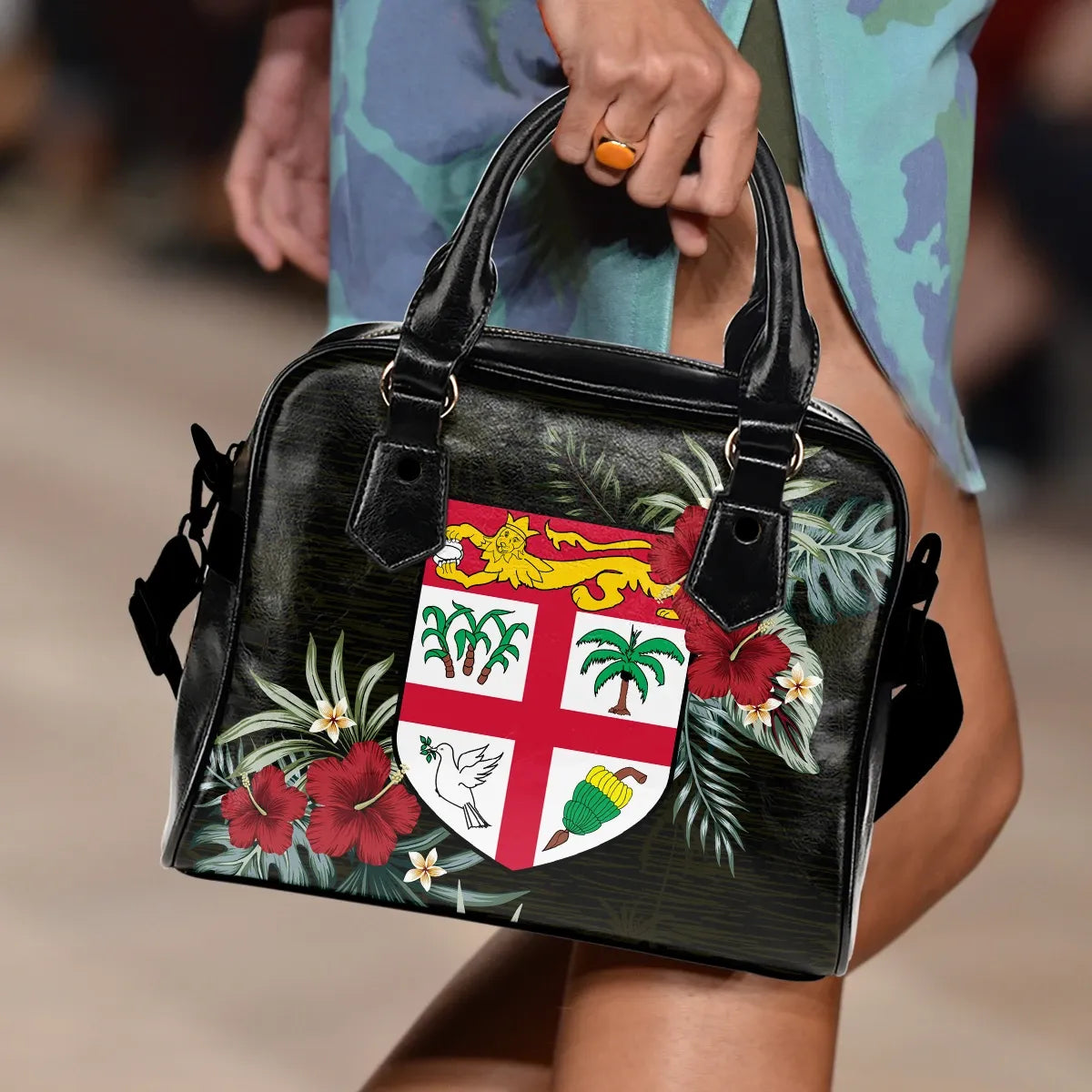 Fiji Hibiscus Shoulder Handbag