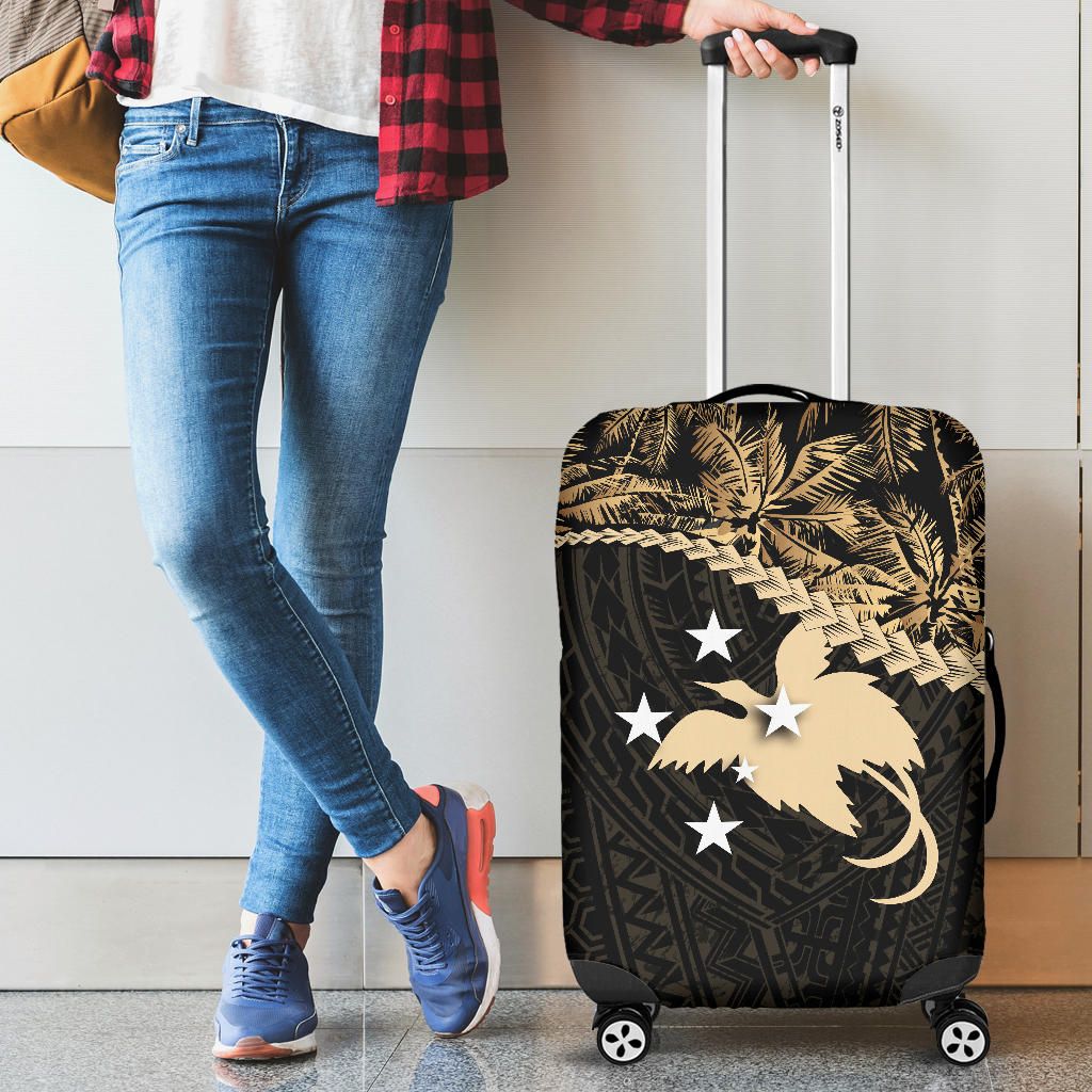 Papua New Guinea Luggage Covers Golden Coconut
