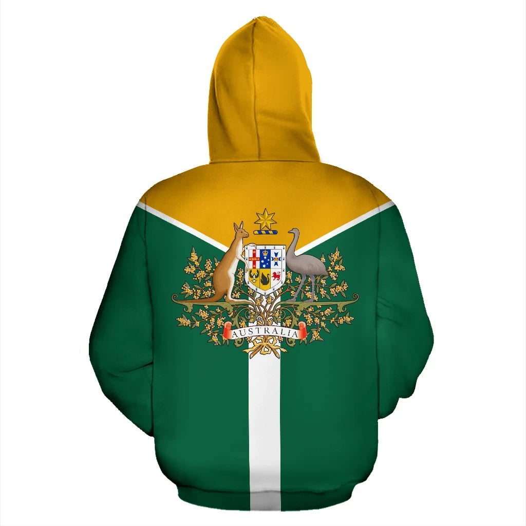 Australia Rising Zip Hoodie Unisex Printed Zip Hoodie