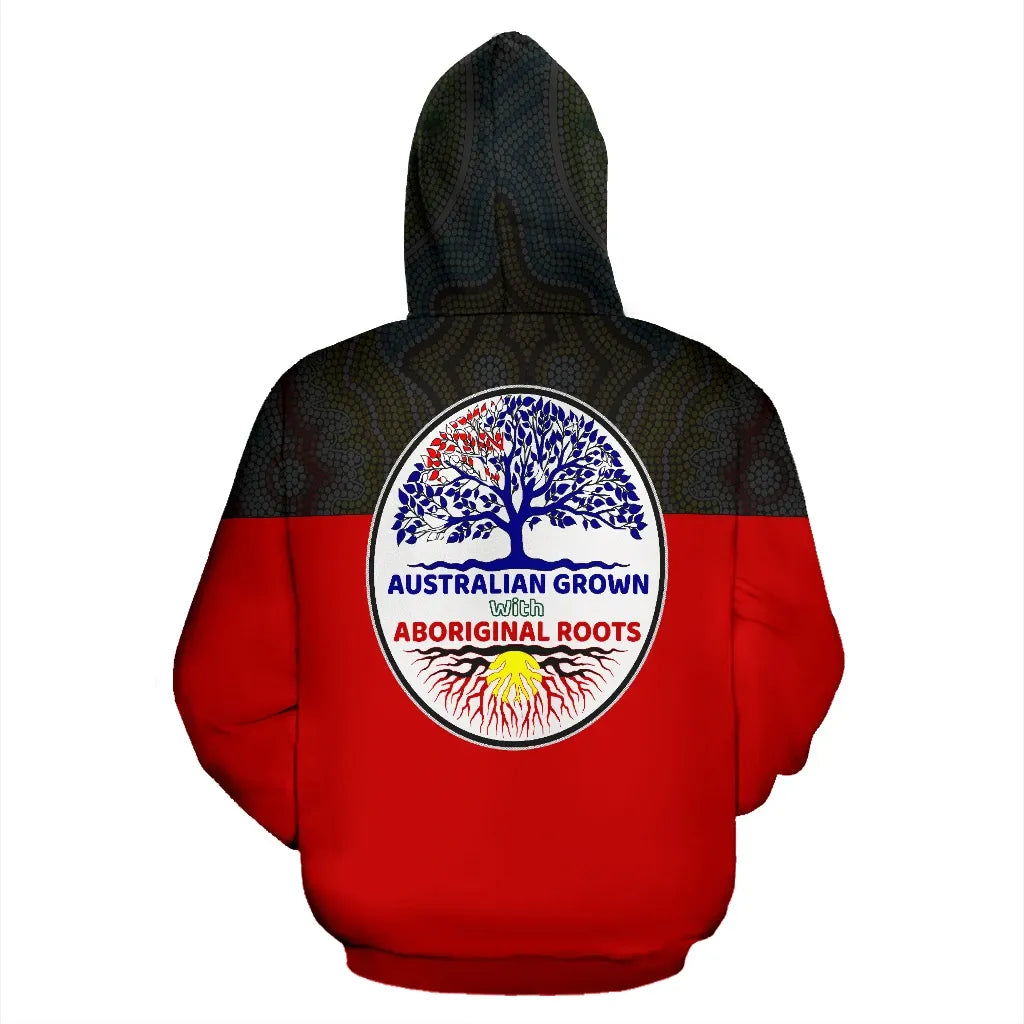 Australia Aboriginal Flag Zip Hoodie