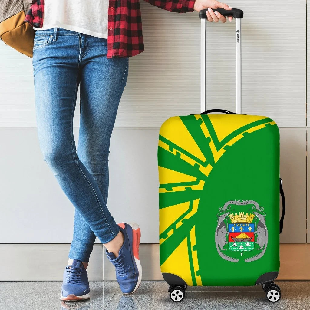 French Guyana Luggage Cover Premium Style Th5