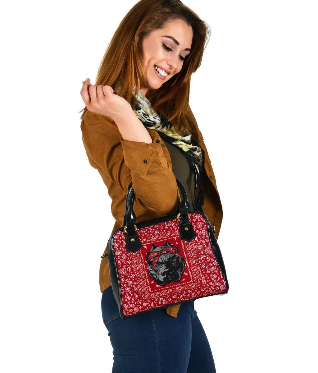 Blood Gang Bulldog Shoulder Handbag