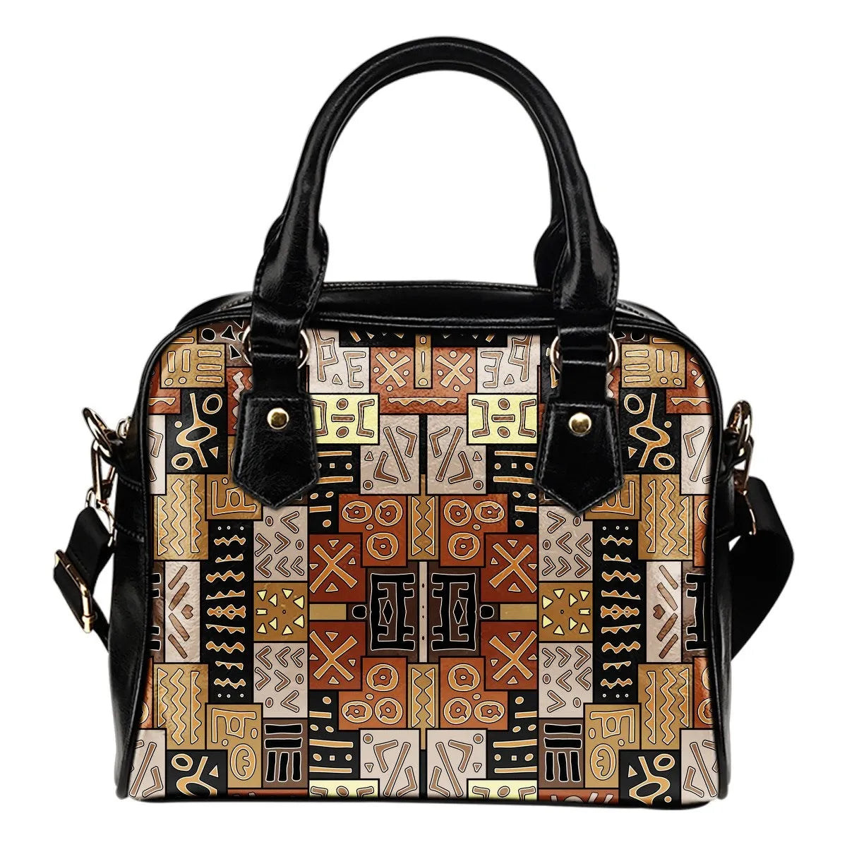 African Shoulder Handbag Art Pattern