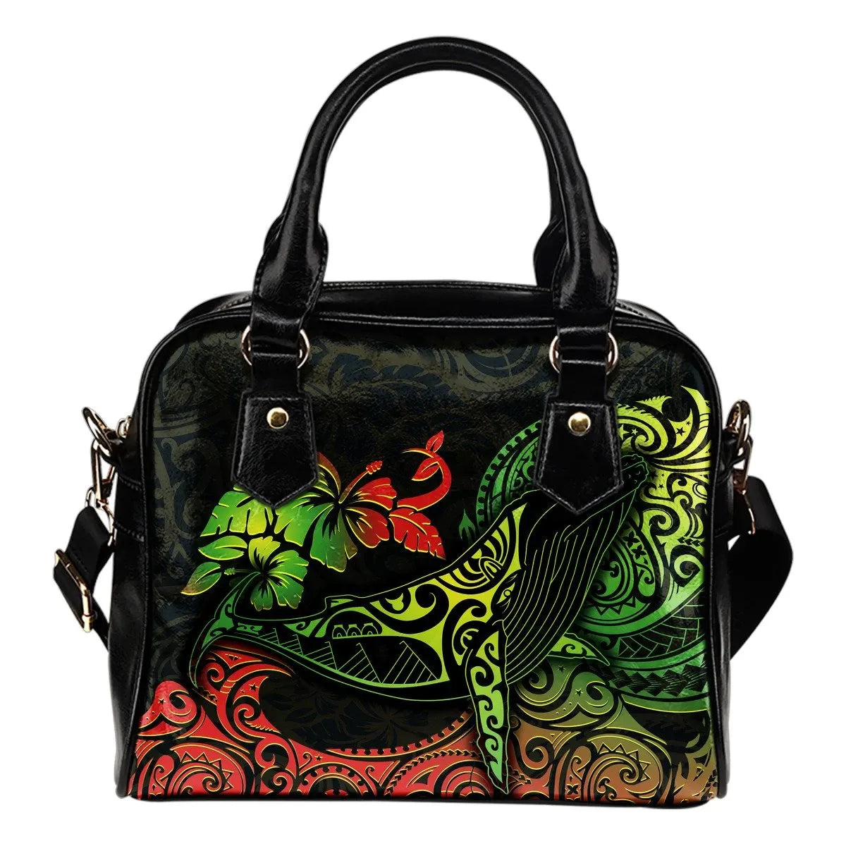 Hawaii Shoulder Handbags Polynesian Humpback Whale 8