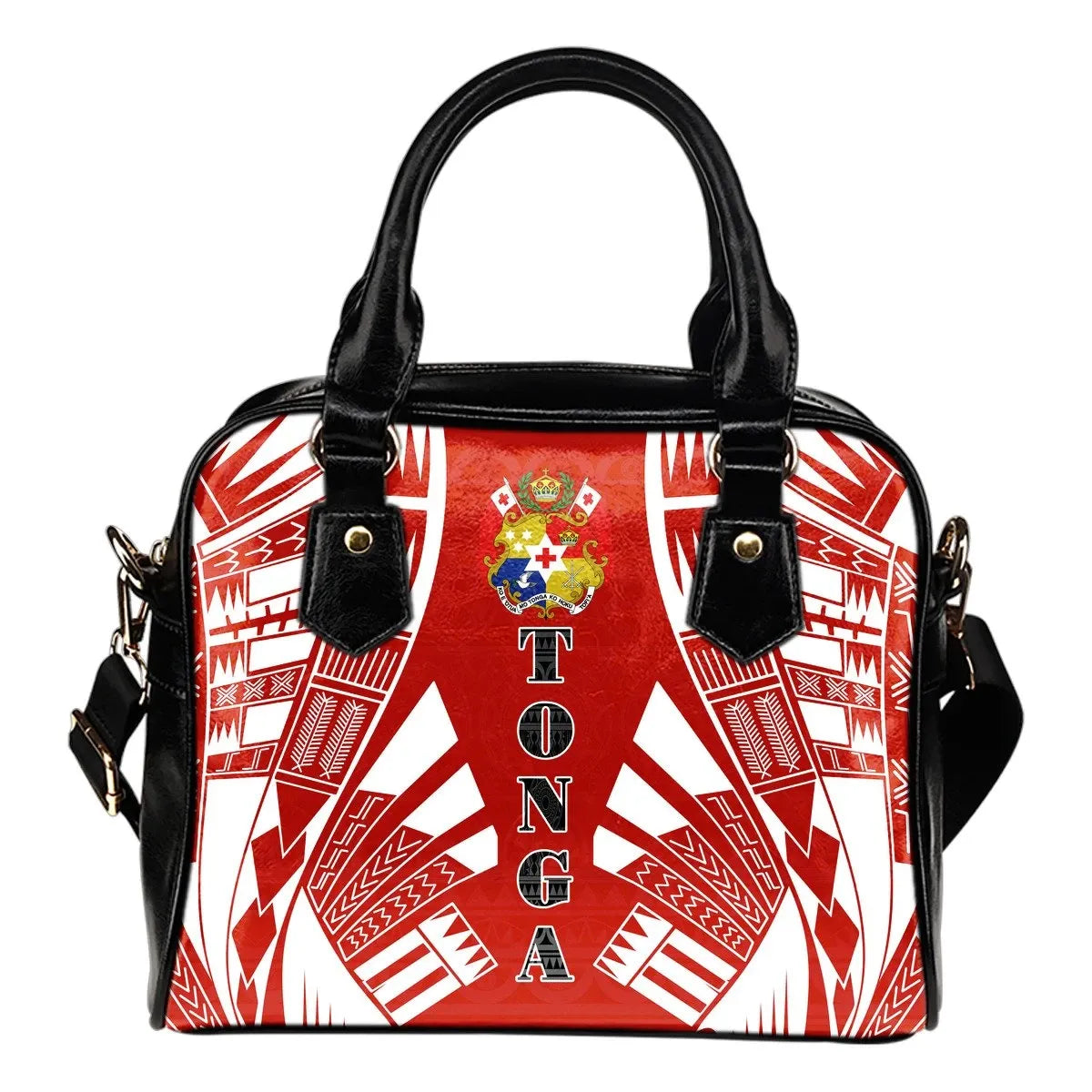 Tonga Shoulder Handbag Polynesian Tattoo Flag 0