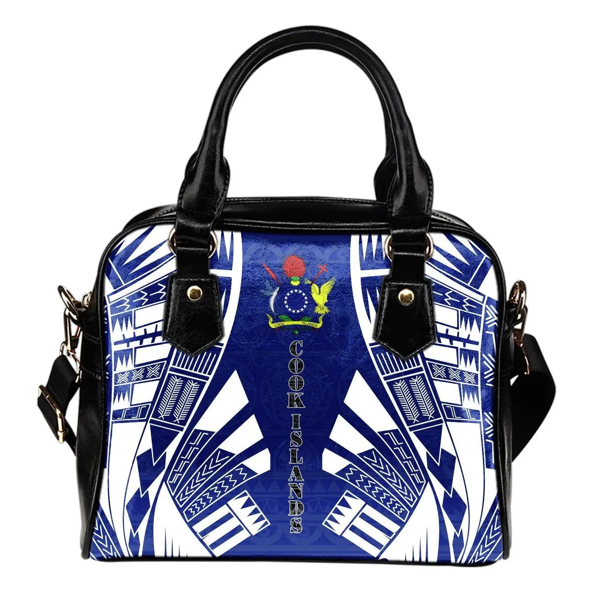 Cook Islands Shoulder Handbag Polynesian Tattoo Flag 0