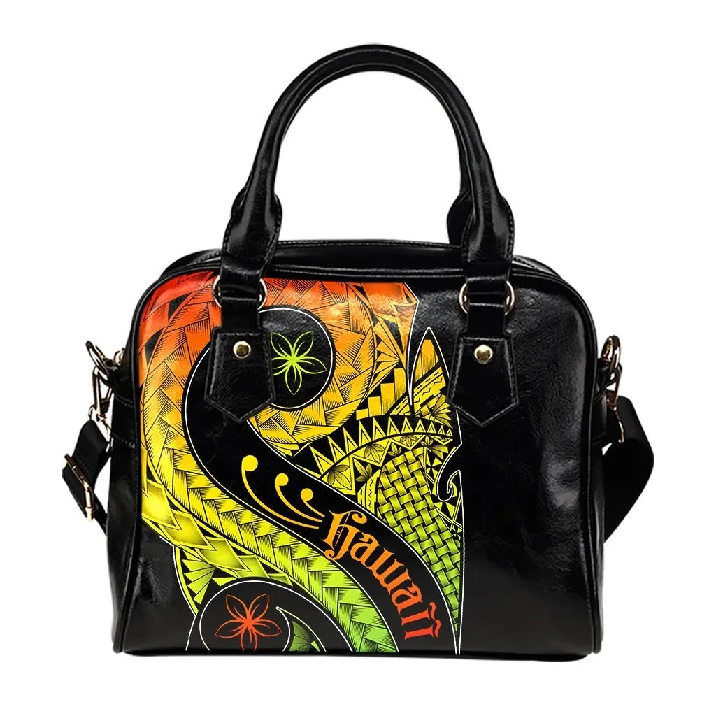 Hawaii Shoulder Handbag Hawaii Polynesian Decorative Patterns
