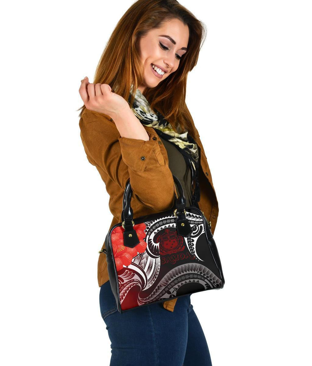 Samoa Shoulder Handbag Samoa Seal Wave Style Red