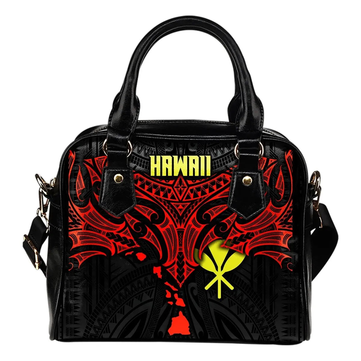 Polynesian Hawaii Shoulder Handbag Polynesian Whale Tail