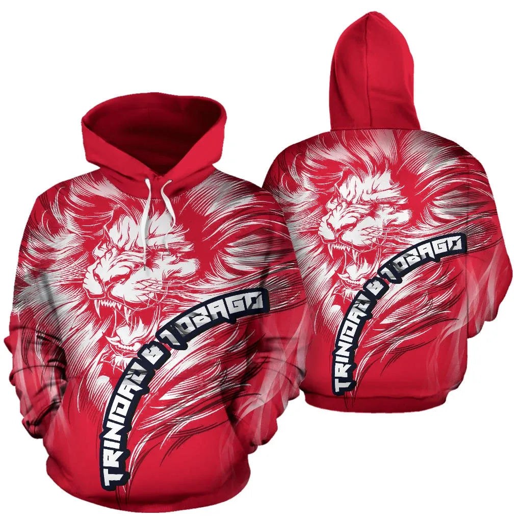 Trinidad and Tobago Lion Red Hoodie