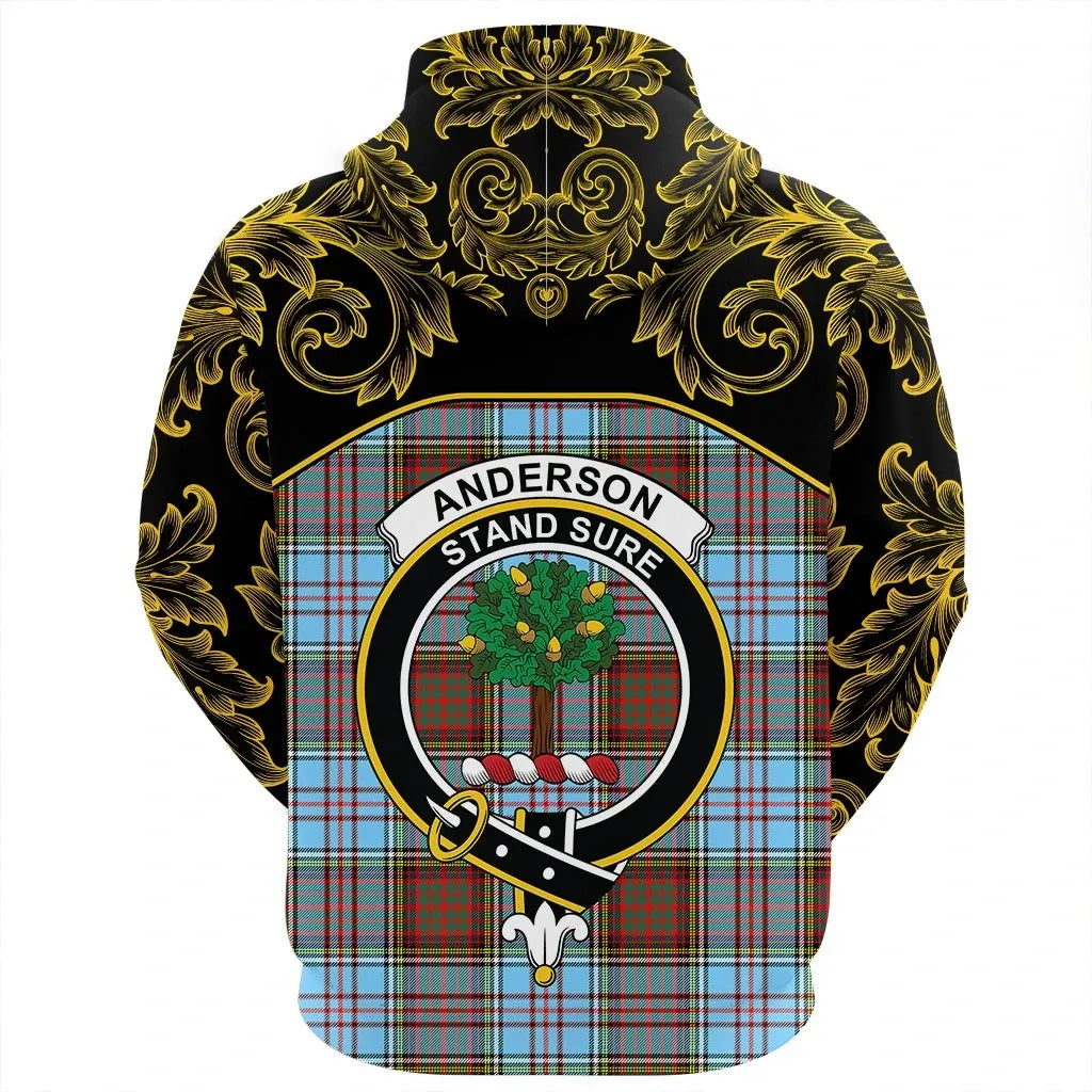 Printivon Anderson Ancient Tartan Clan Crest Zip Hoodie Empire I