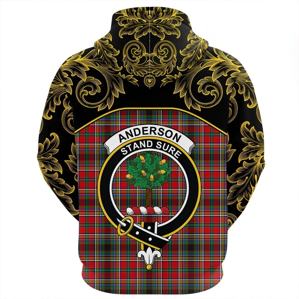 Printivon Anderson Of Arbrake Tartan Clan Crest Zip Hoodie Empire I