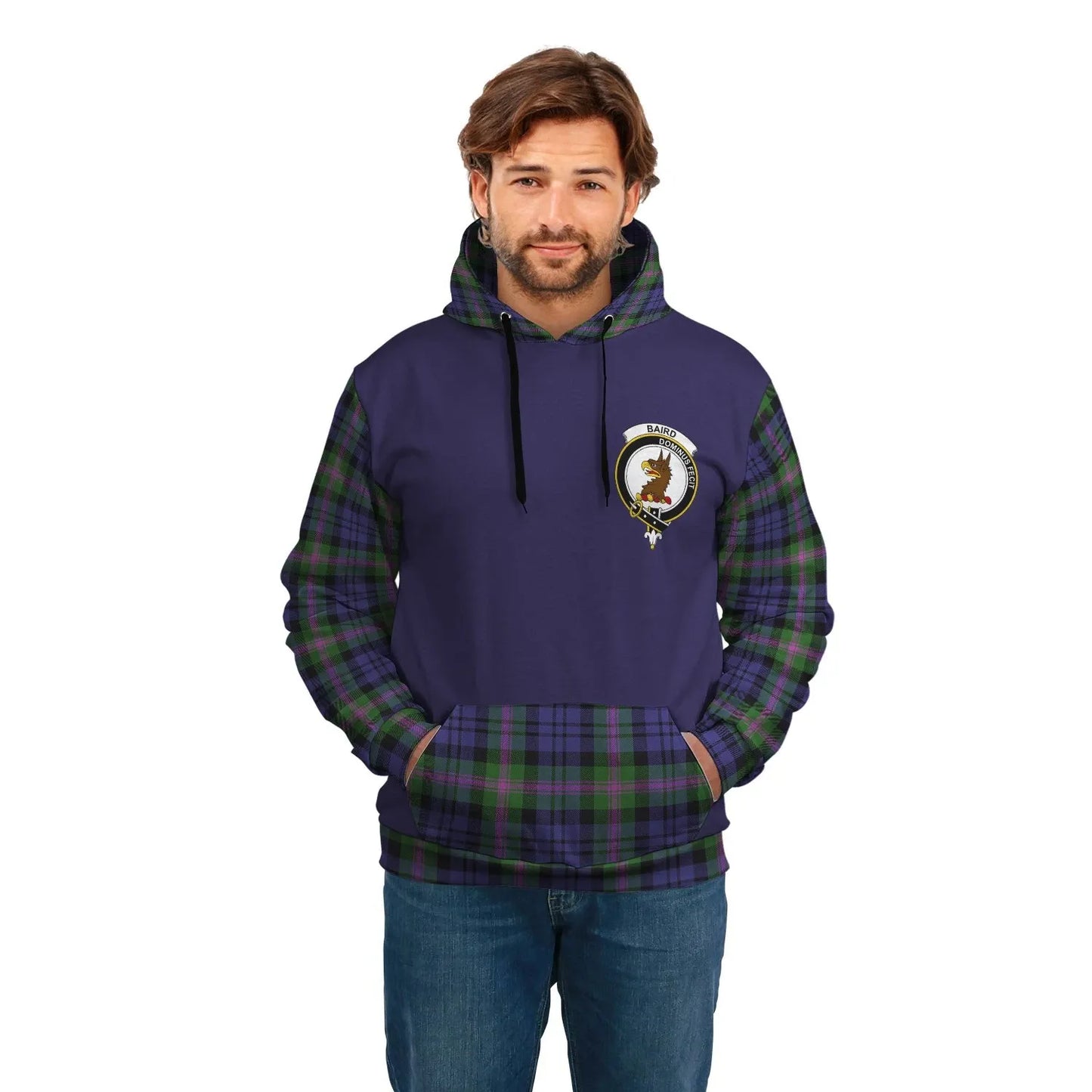 Printivon Baird Clans Tartan All Over Hoodie Sleeve Color