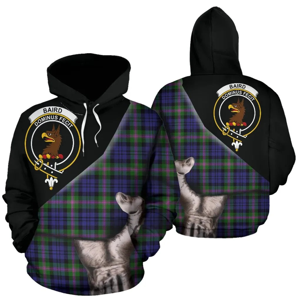 Printivon Baird Modern Tartan Clan Crest Hoodie Patronage