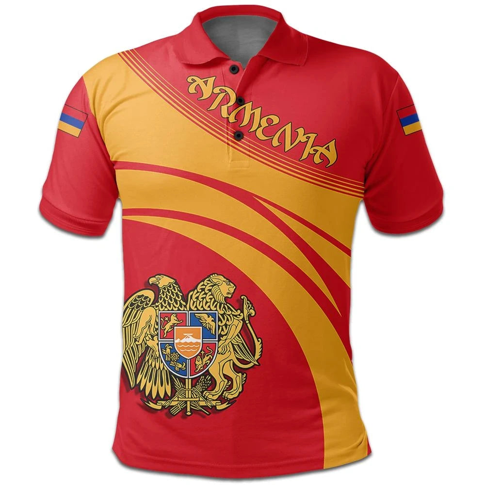 Armenia Coat Of Arms Polo Shirt Cricket Style W