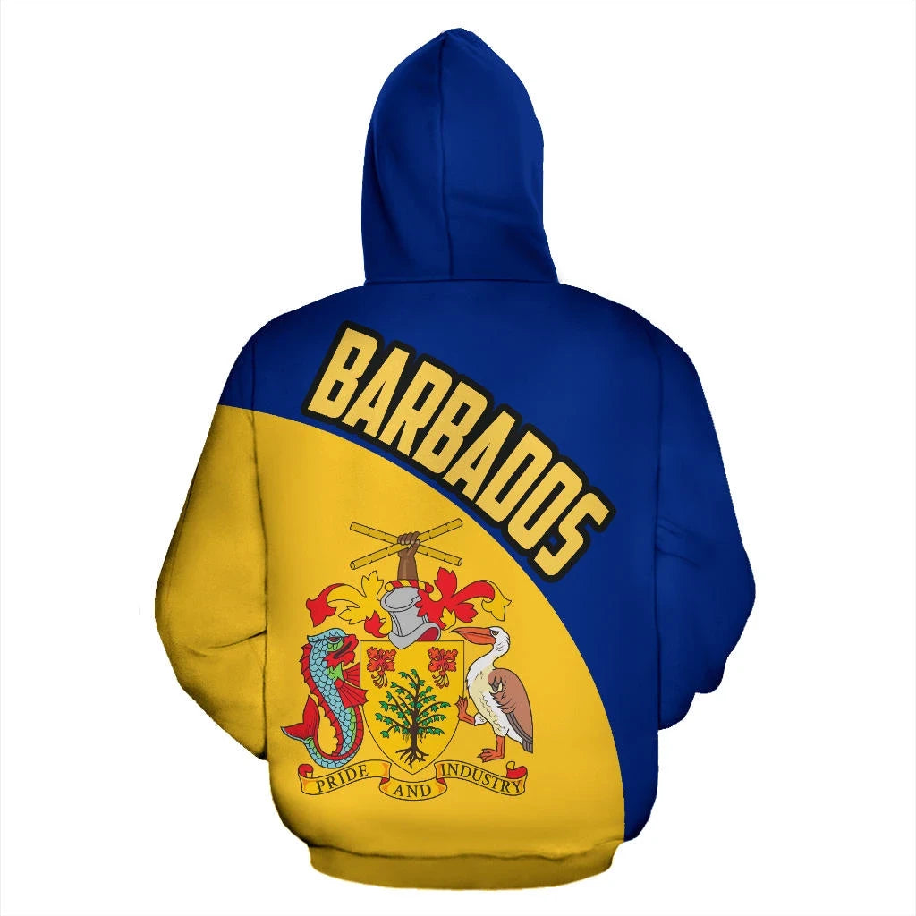Barbados Hoodie Wave Flag Color 01