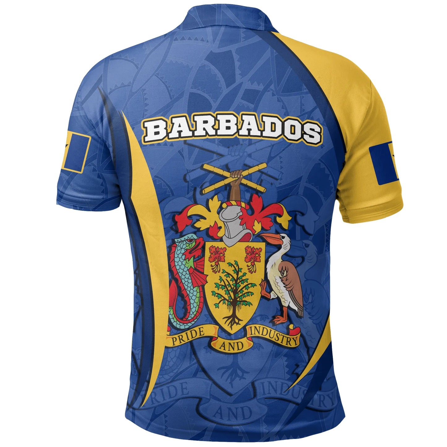 Barbados Polo Shirt Barbadian Spirit Blue