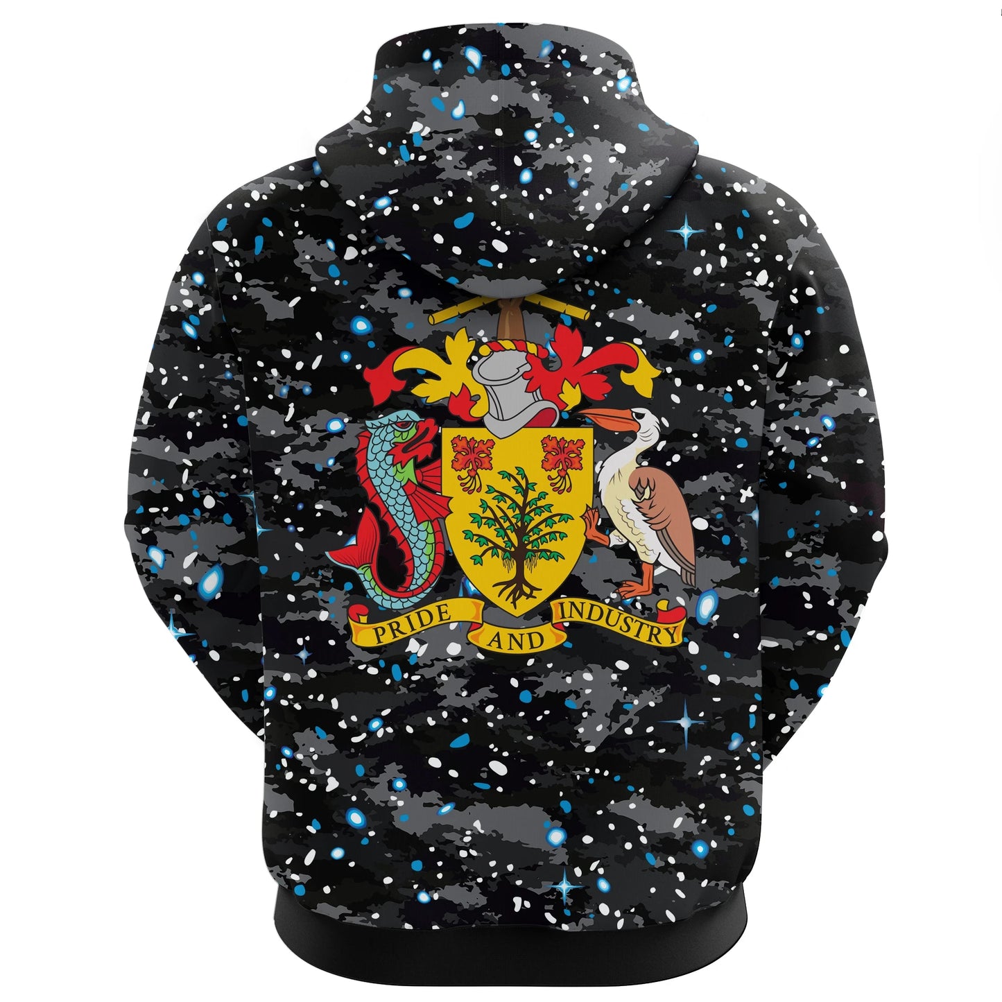 Barbados Hoodie Space Camo Zip