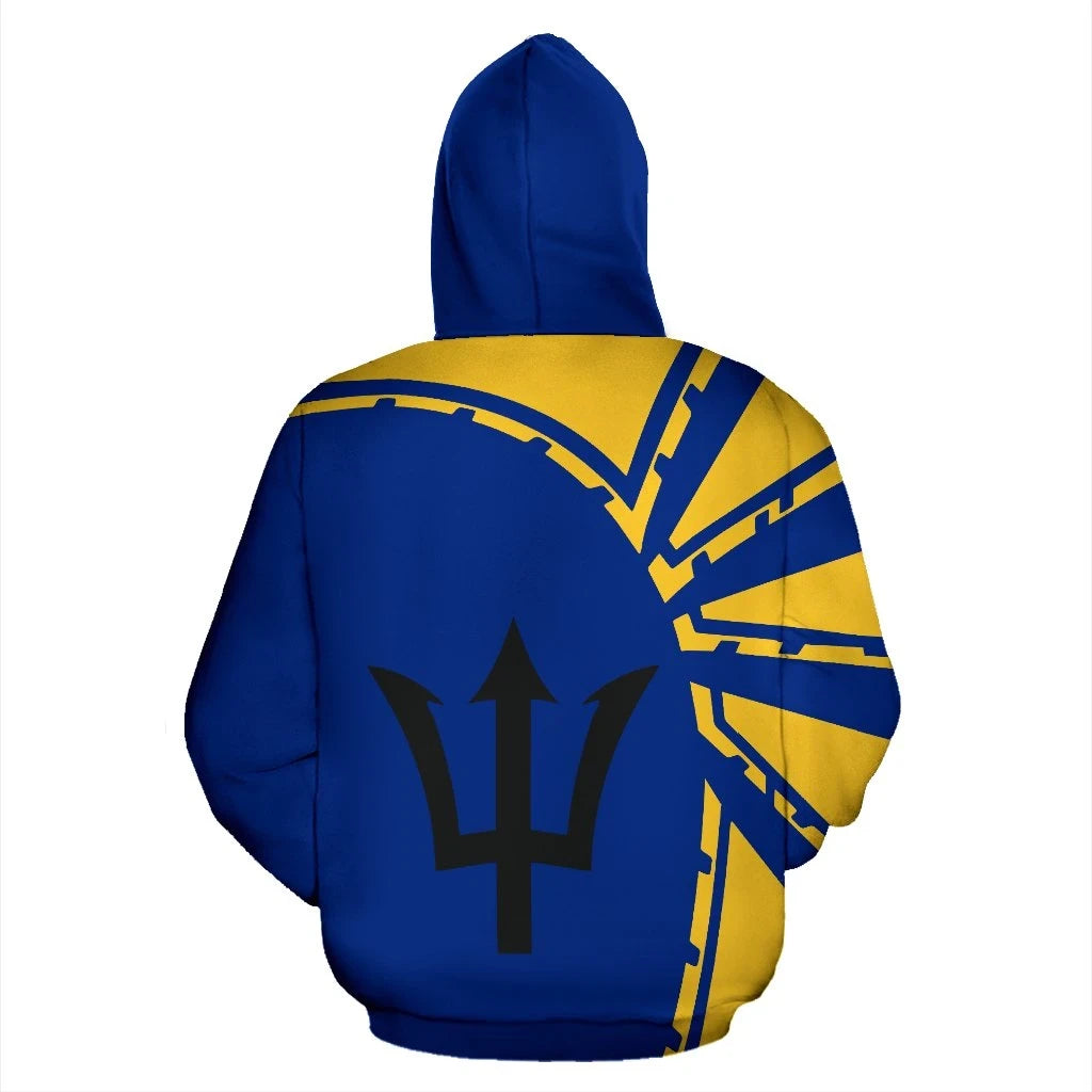 Barbados Hoodie Premium Style Unisex Printed Zip Hoodie
