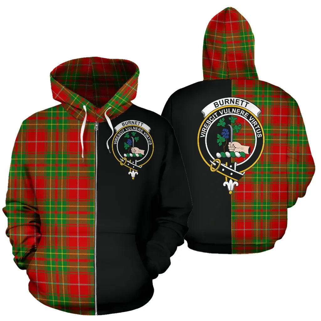 Printivon Burnett Ancient Tartan Hoodie Half Of Me