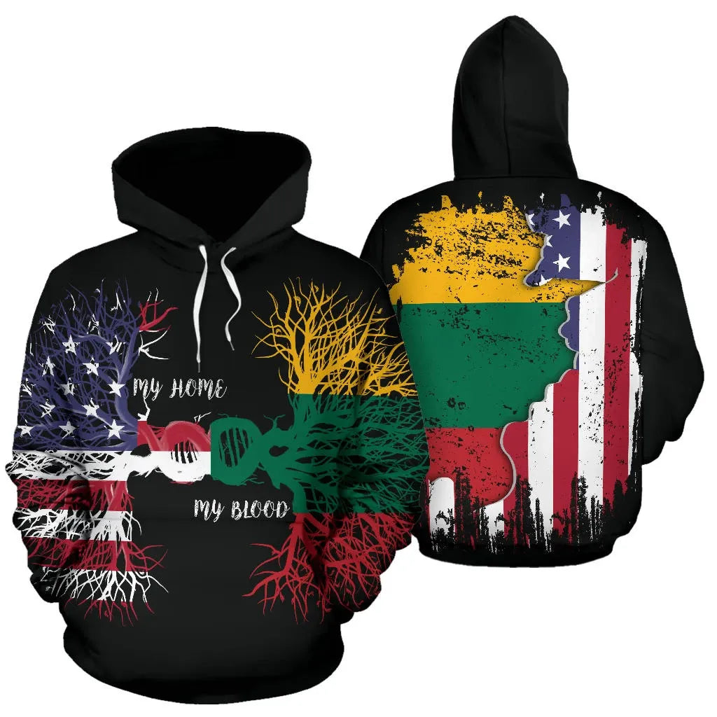 American Grown Lithuania Root DNA Hoodie