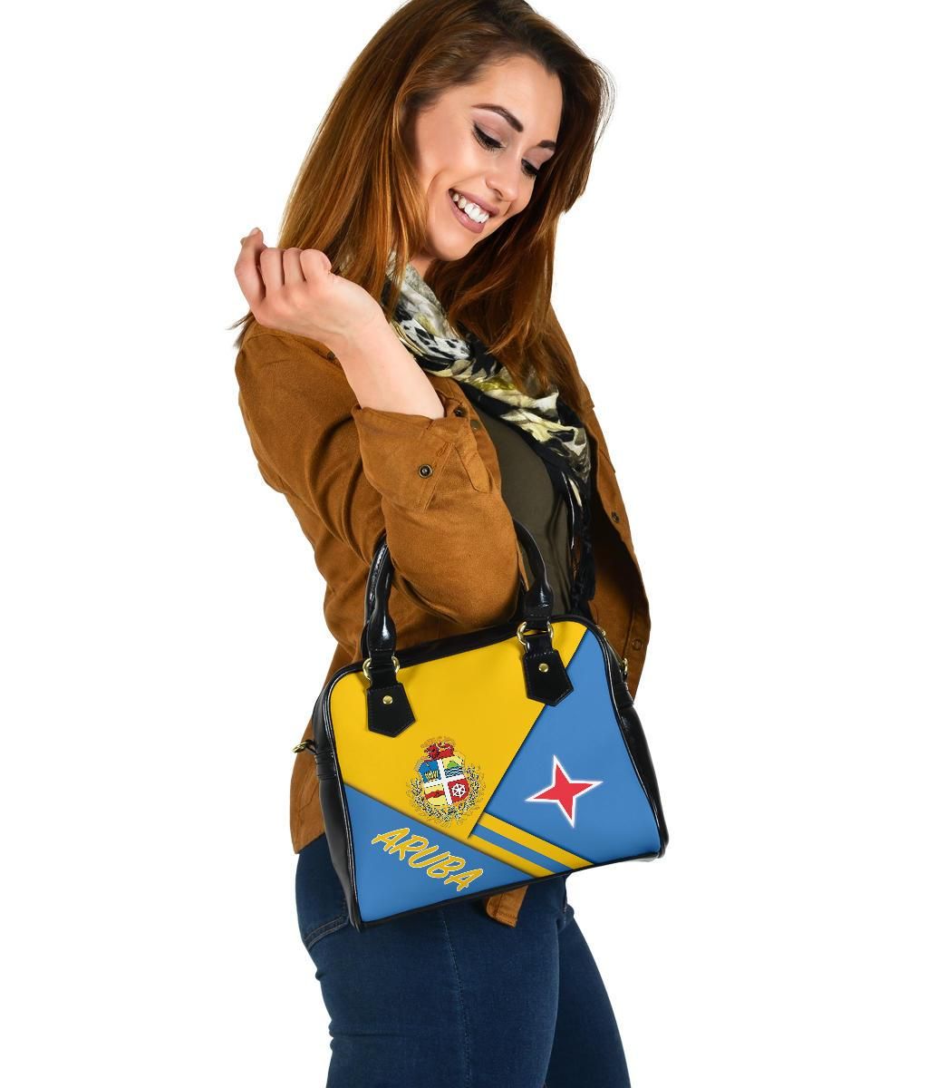 Aruba Shoulder Handbag Aruba Coat Of Arms