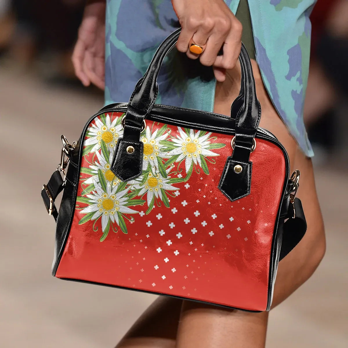 Switzerland Edelweiss Special Shoulder Handbag