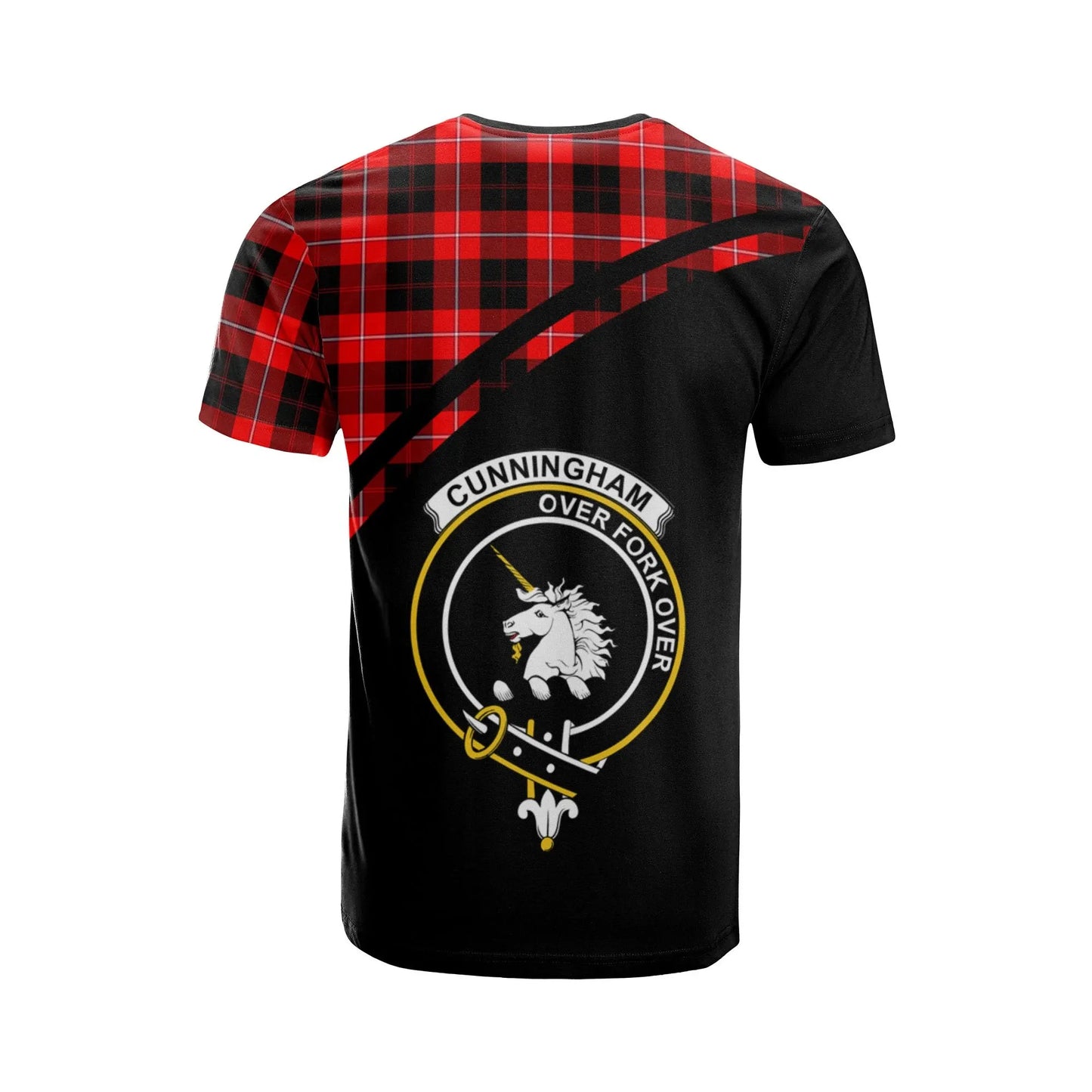 Printivon Cunningham Clan Tartan All Over Print Shirt Curve Style