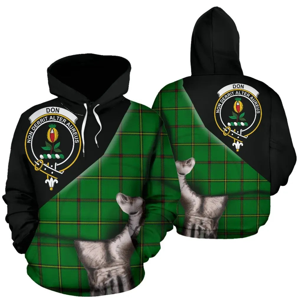 Printivon Don Tribe Of Mar Tartan Clan Crest Hoodie Patronage