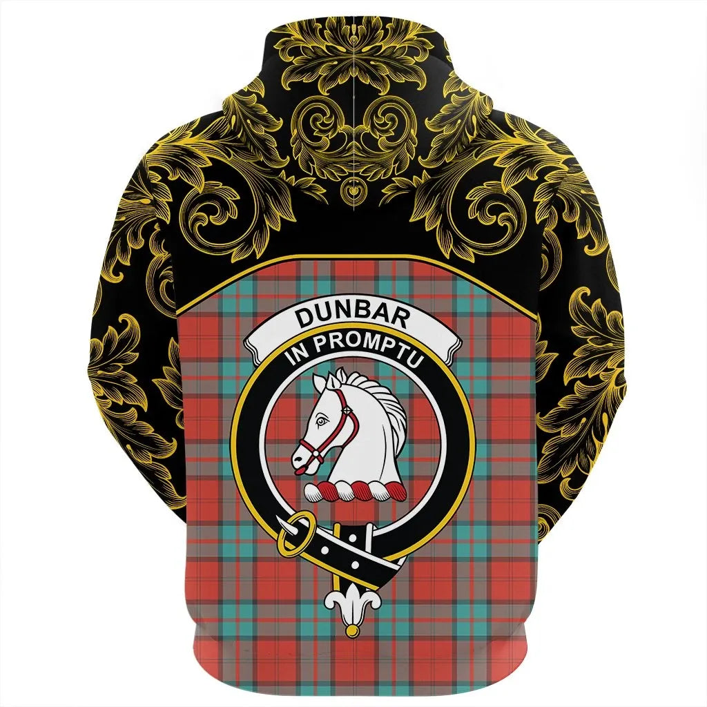 Printivon Dunbar Ancient Tartan Clan Crest Hoodie Empire I