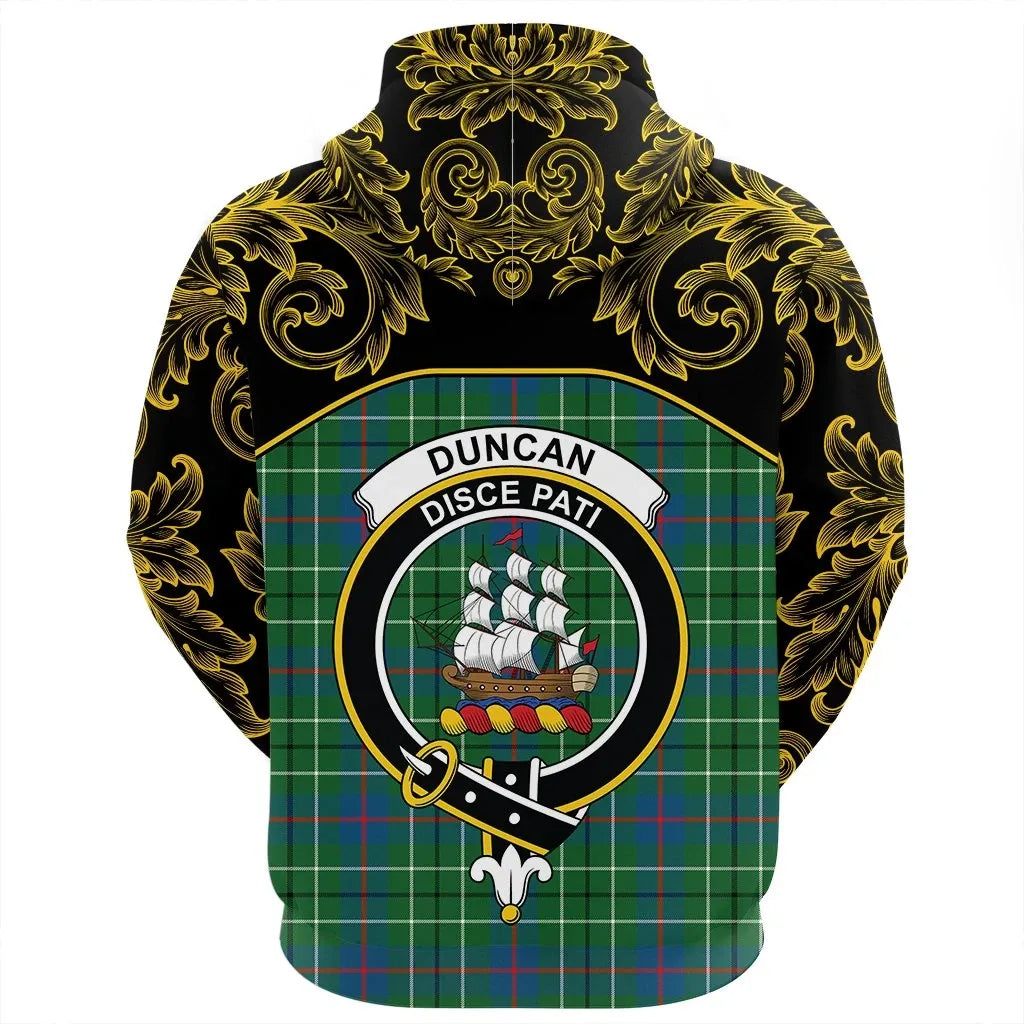 Printivon Duncan Ancient Tartan Clan Crest Zip Hoodie Empire I