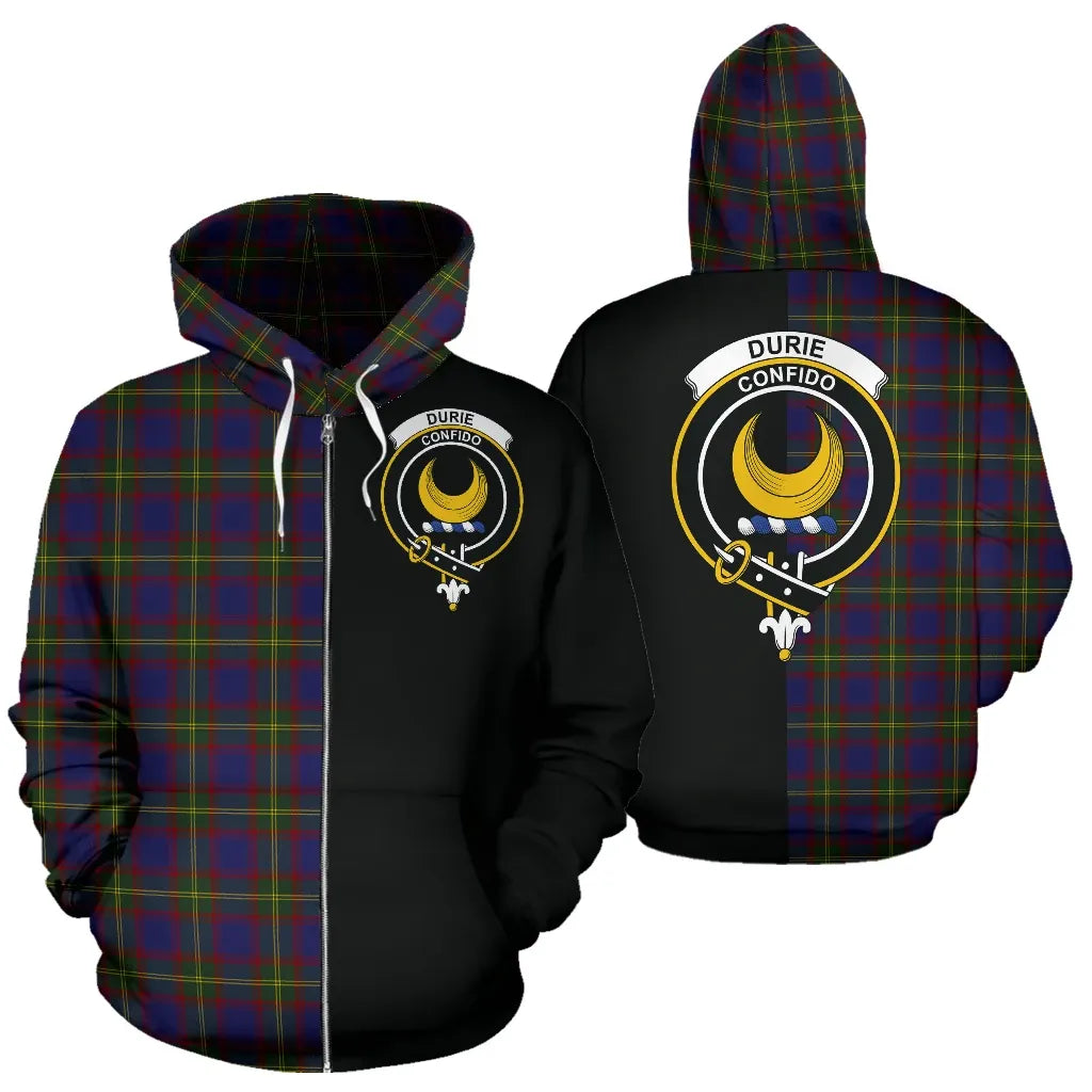 Printivon Durie Tartan Hoodie Half Of Me