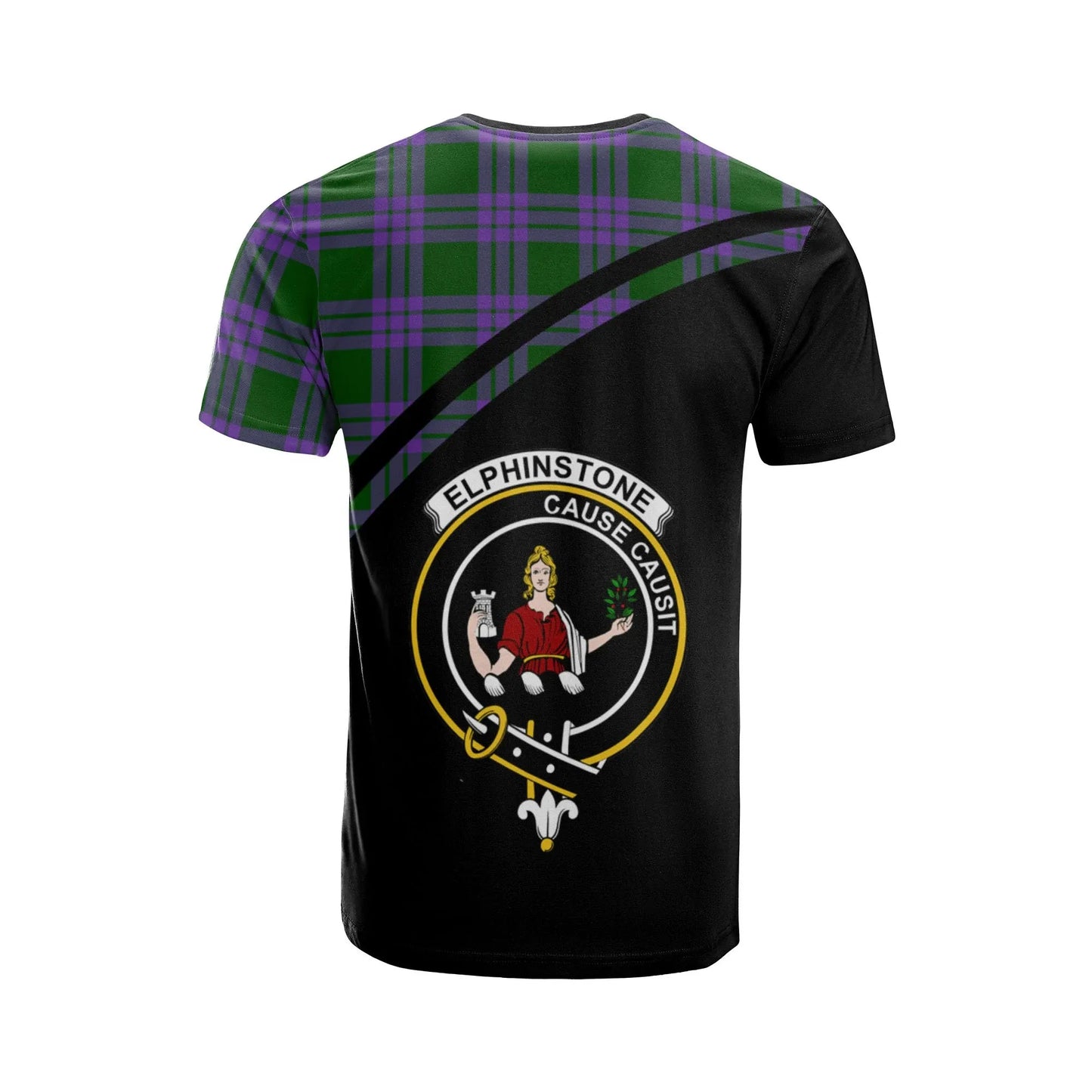Printivon Elphinstone Clan Tartan All Over Print Shirt Curve Style