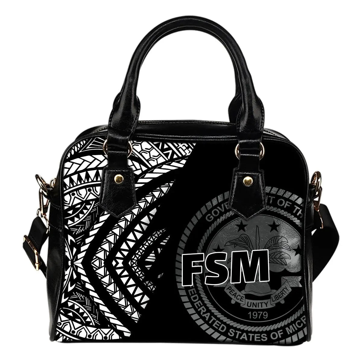 Federated States Of Micronesia Pattern Shoulder Handbag