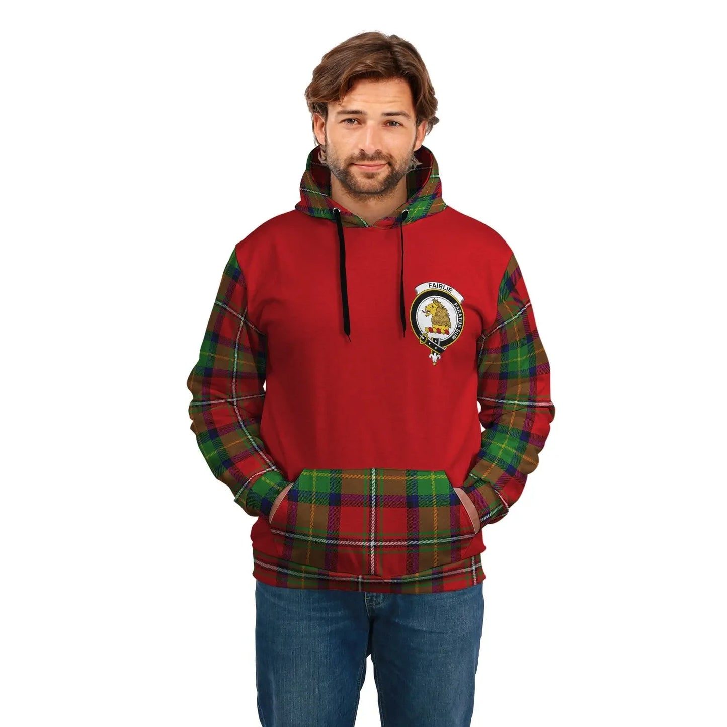 Printivon Fairlie Clans Tartan All Over Hoodie Sleeve Color