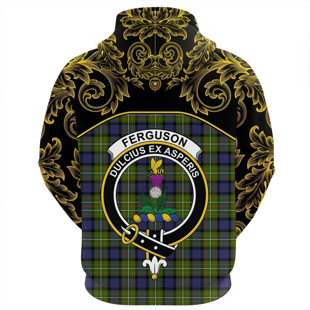 Printivon Fergusson Modern Tartan Clan Crest Zip Hoodie Empire I