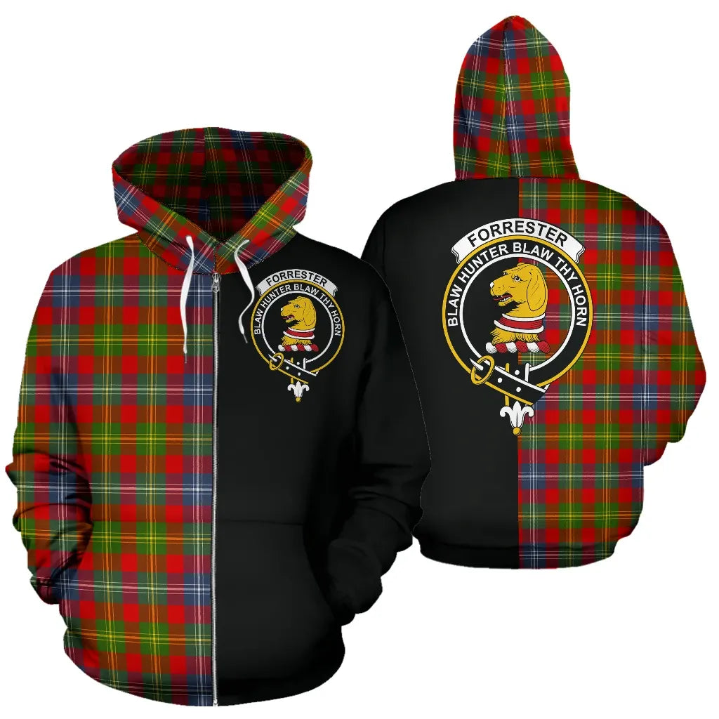 Printivon Forrester Tartan Hoodie Half Of Me