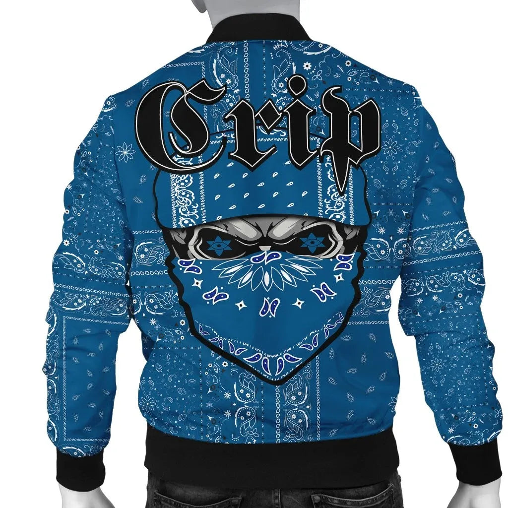 Crips Gang Men's Bomber Jacket - Special Skull