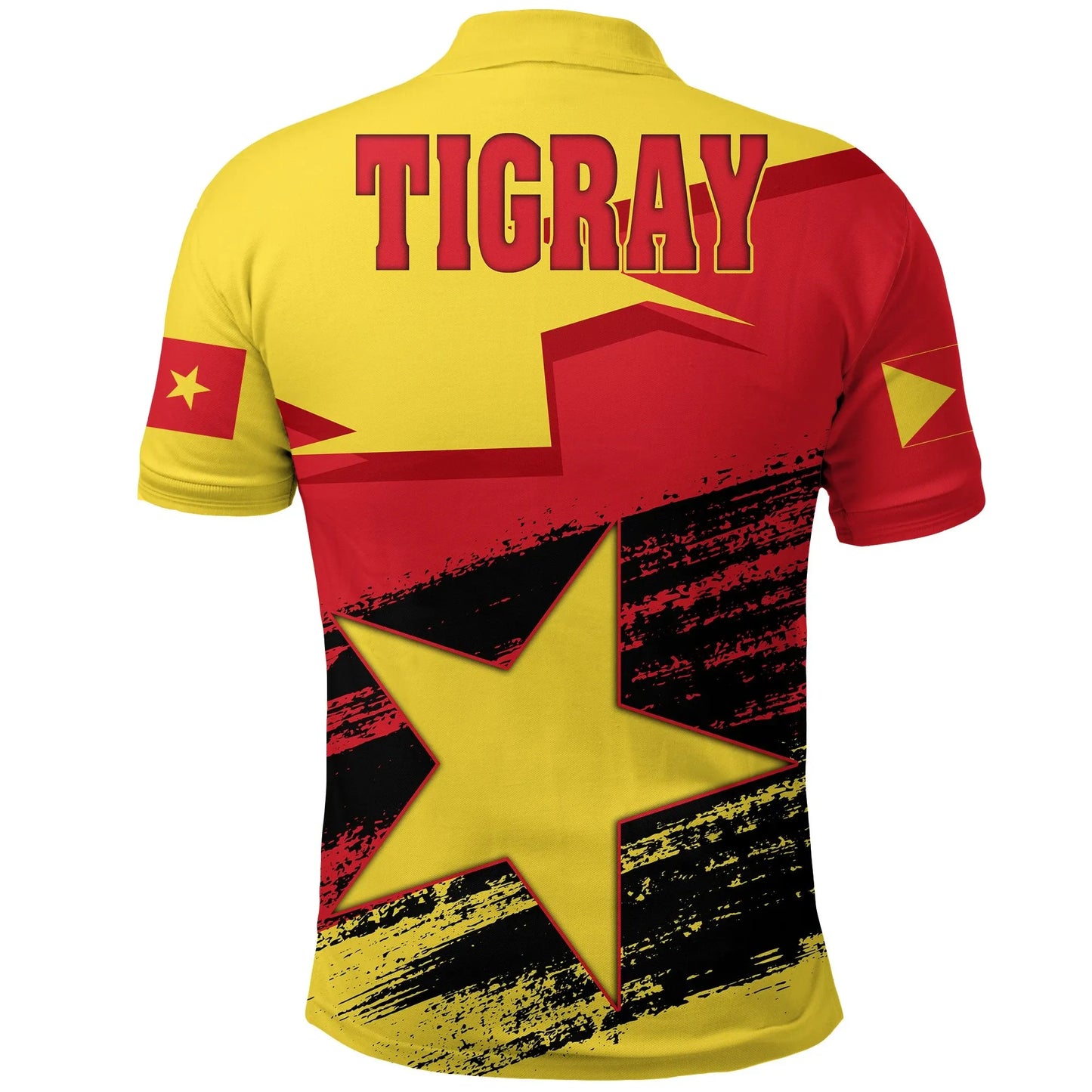 Tigray Flag And Map Special Polo Shirt